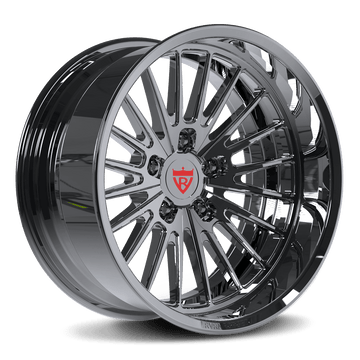Custom 1 piece H-type deep dish forged wheels RV-HR01 for trucks, truck chrome wheels, high-quality forged wheels deep dish design